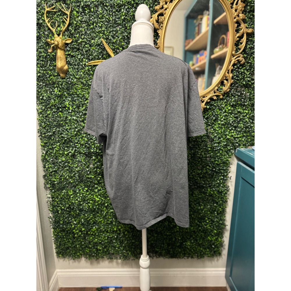 Lacoste Pima Cotton V-Neck T-Shirt 4XL Grey Regular Fit Short Sleeve Logo Tee - Picture 5 of 6